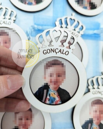 Íman coroa com fotografia