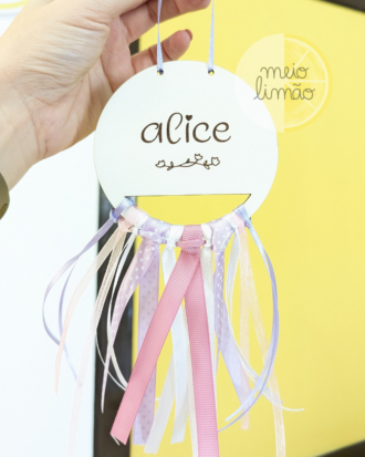 Mini caça sonhos com nome