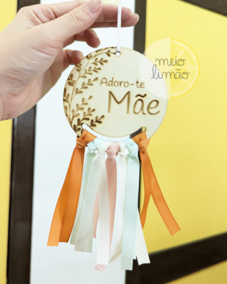 mini caça sonhos mãe madeira