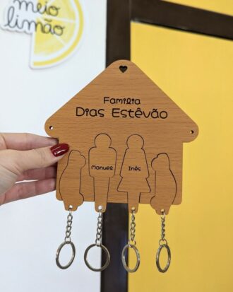 Chaveiro casa e família
