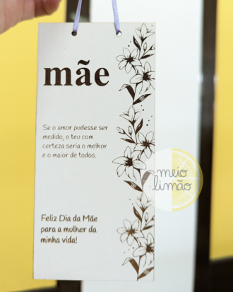 dedicatória mãe MDF