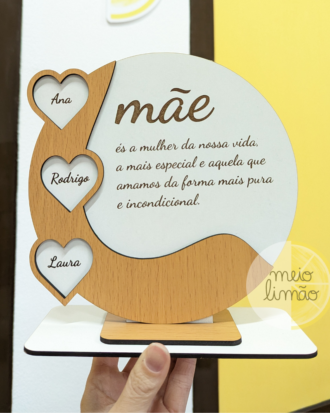 Dedicatória em MDF
