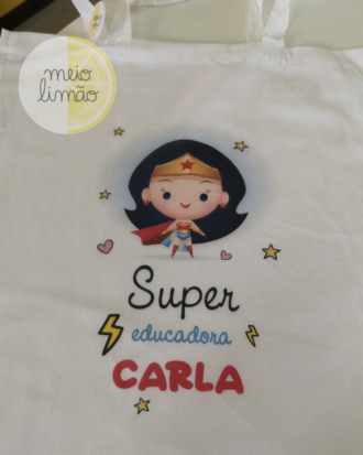 Saco de pano - tote bag "super"