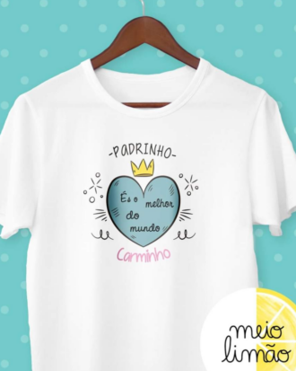 T-shirt "coração azul"