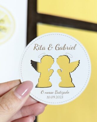 Lembrança íman com anjo