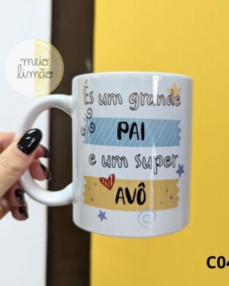 Caneca "grande pai, super avô"