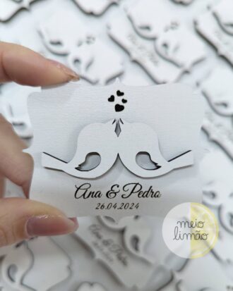 Lembrança íman com passarinhos