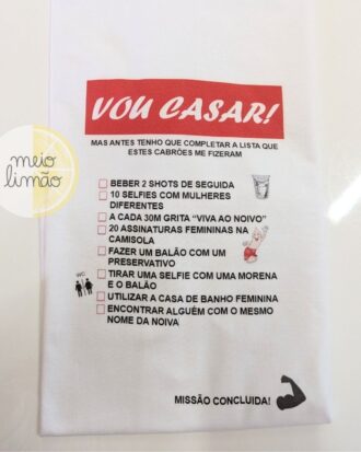 T-shirts tarefas