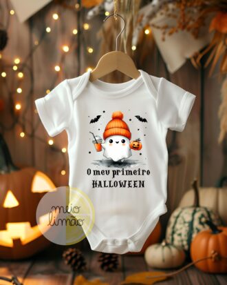 Body “O Meu Primeiro Halloween” para bebé