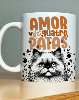 Caneca "amor de 4 patas" - gato