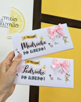 Chocolates para padrinhos