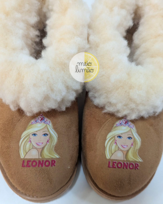 Pantufas infantis personalizadas – tema à escolha + nome da criança