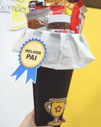 Ramo de chocolates "melhor pai"