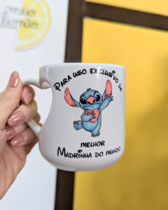 Caneca asa formato coração