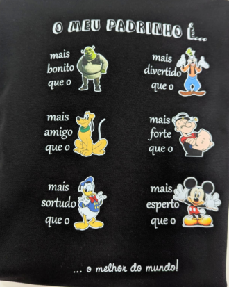 Sweat com capuz "O meu padrinho é..."