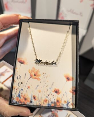 Colar “Madrinha” em aço inoxidável dourado