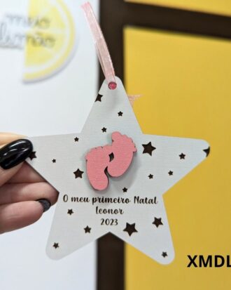 Pendente personalizado “Primeiro Natal” bebé