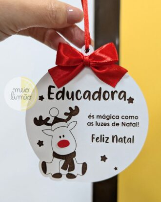 Pendente rena – Professora / Educadora / Auxiliar