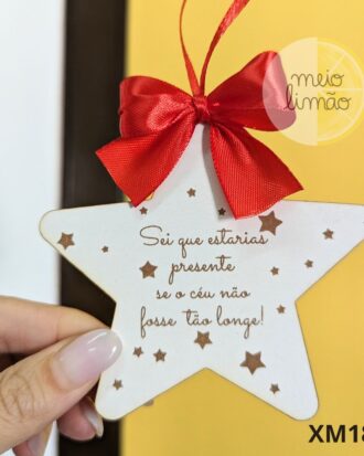 Pendente estrela de Natal