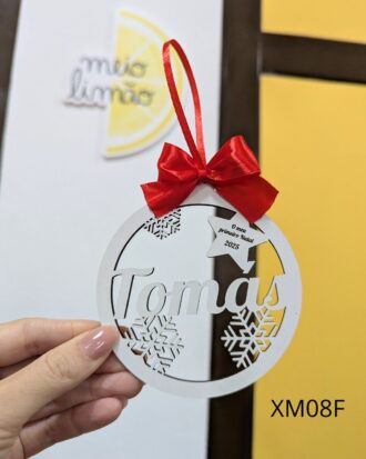 Pendente personalizado “O meu primeiro Natal"