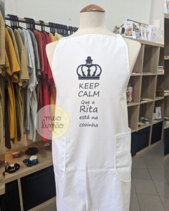 Avental "keep calm"