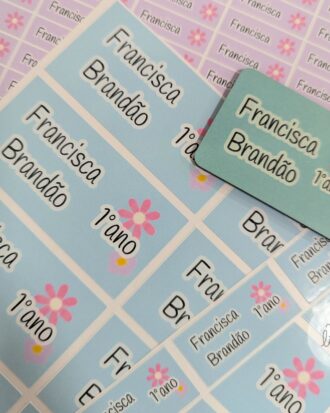 Etiquetas e identificador de mochila (mais opções)