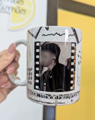 Caneca com foto e dedicatória