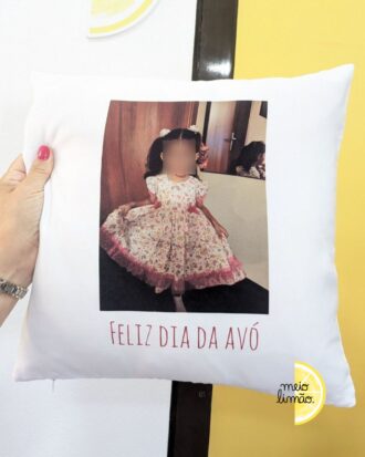 Almofada personalizada com foto, texto ou desenho