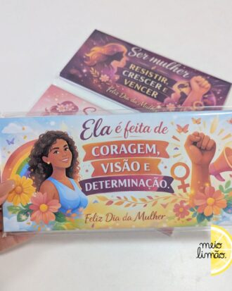 Chocolate Nestlé com embalagem personalizada para o Dia da Mulher
