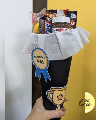 Ramo de chocolates "Parabéns Pai"