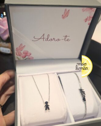 Conjunto de pulseira e colar menino(s)/menina(s)