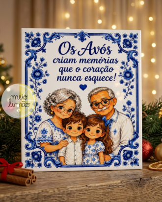 Azulejo Decorativo Recordação dos Avós