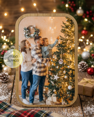 Moldura de Bambu Personalizada com Foto