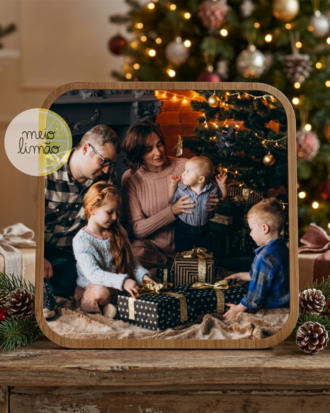 Moldura de Bambu Personalizada com Foto